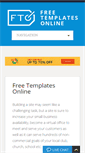 Mobile Screenshot of freetemplatesonline.com